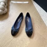 Chanel Ballet Flats Navy Blue G02819 B19028 Nacis - Image 2