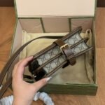 Gucci Gg Supreme Shoulder Bag Interlocking G Brown 20Cm 671620 92Tcg 8563 - Image 3