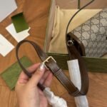 Gucci Gg Supreme Shoulder Bag Interlocking G Brown 20Cm 671620 92Tcg 8563 - Image 4