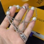 Louis Vuitton Lv Mix Chains Armband Silver M1380A - Image 4