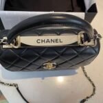 Chanel CC Trendy Leather Bag Black 25cm - Image 3