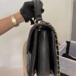 Chanel CC Trendy Leather Bag Black 25cm - Image 5