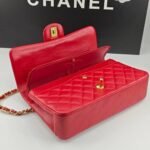 Chanel Medium Classic Double Flap Red Gold Hardware 25Cm - Image 6