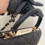 Chanel CC Trendy Leather Bag Black 25cm - Image 7
