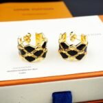Louis Vuitton Lv Malletage Earrings Gold M01685 - Image 4