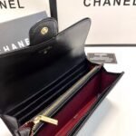 Chanel Camellia Embossed Flap Wallet Black 19Cm - Image 6