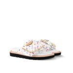 Louis Vuitton X Takashi Murakami Pool Pillow Flat Comfort Mule Blanc 1Agvqw