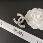 Chanel Cc Brooch Silver With Stones Attached And Two Stars - Image 2