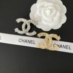 Chanel Cc Brooch Silver With Stones Attached And Two Stars - Image 4