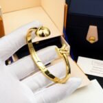 Louis Vuitton Cuff Braclet Gold - Image 3