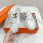 Hermes Keep Sneaker Blanc And Natural H251913Zha3415 - Image 4