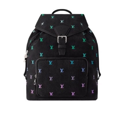 Louis Vuitton Montsouris Backpack Black 40Cm M14135
