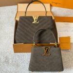Louis Vuitton Capucines BB Bag Dark Brown 27Cm - Image 4