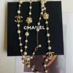Chanel Double Strand Pearl Necklace - Image 2