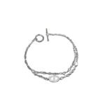 Hermes Crystals Bracelet Silver