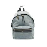 Saint Laurent City Denim Backpack Bags Blue