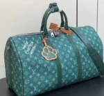 Louis Vuitton Keepall Bandoulière Green 45Cm M46593 - Image 4