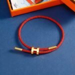 Hermes Rope Chain Bracelet Red - Image 2