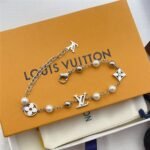 Louis Vuitton Lv Pearls Bracelet Silver M1384A - Image 3