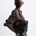 Saint Laurent Puffer Medium In Leather Gold Hardware Black 35cm 5774751EL071000 - Image 9