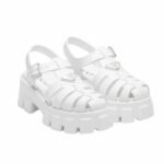 Prada Monolith Foam Rubber Sandals White 1X853M 3Lkk F0009 F 055