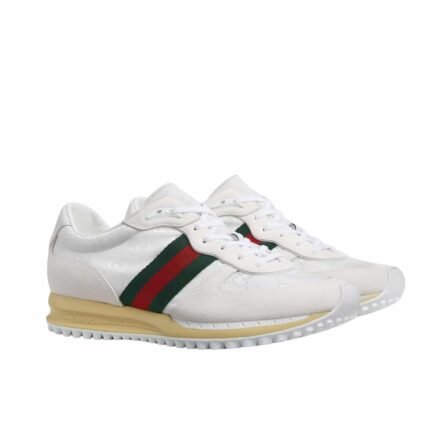 Gucci Men’s Re Motion Sneaker White Original Gg Canvas 832461 Aaew3 9045