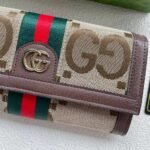 Gucci Ophidia Jumbo Gg Long Wallet Beige 19Cm - Image 3