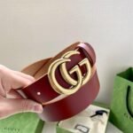 Gucci Gg Marmont Thin Belt Brown 409417 Caaai 2535 - Image 2