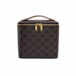 Celine Square Vanity Case In Triomphe Canvas And 18Cm