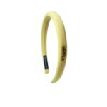Prada Small Prada Milano Headband With Gold Hardware In Yellow