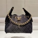 Chanel 25 Small Handbag Washed Denim Black 26Cm As5293 B20520 U0725 - Image 2