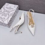 Valentino The Bold Edition Vlogo Slingback Pump 60Mm In Ivory - Image 10