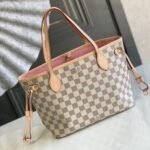 [Super Vip 1:1] Louis Vuitton Neverfull PM Damier Azur Pink 29Cm - Image 3