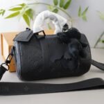 Louis Vuitton Keepall Bandoulière 25 Monogram Taurillon Black 24Cm M20900 - Image 2