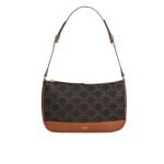 Celine Shoulder Bag In Triomphe Canvas Tan 25Cm 119412Bzj 04Lu