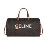 Celine Large Travel Bag In Triomphe Canvas Tan 50Cm 191472Cyx 04Lu