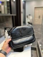 Saint Laurent Niki Medium In Vintage Leather Black With Silver Hardware 28Cm - Image 5