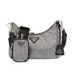 Prada Re Edition 2005 Satin Bag With Crystals 23Cm 1Bh204 2Awl F0T7O V V9L