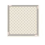 Chanel Square Scarf Jacquard Silk Twill In Ecru Black And Light Pink 90Cm Aaa777 B19447 Nafft