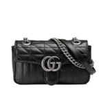 Gucci Gg Marmont Mini Shoulder Bag Black 22Cm 446744 Um8An 1000