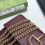 Gucci 73 Horsebit Detailed Satin Clutch Red 19Cm - Image 7