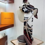 Louis Vuitton Ultimate Monogram Scarf In Black 90Cm M76649 - Image 2