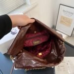 Chanel 22 Large Handbag Dark Brown 42Cm As3261 B19059 U1115 - Image 7