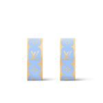 Louis Vuitton Nanogram Enamel Earrings Blue M01832