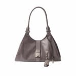 Prada Medium Leather Tote Bag Grey 27Cm