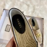 Gucci Women’S Matelassé Canvas Espadrille Beige 621239 Kqwm0 9765 - Image 5