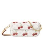 Louis Vuitton X Murakami Wallet On Chain Ivy Monogram Cherry White 23Cm M14239