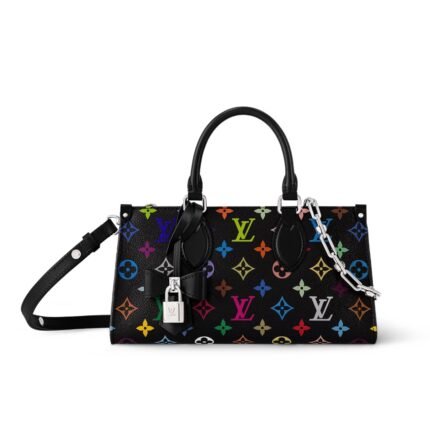 Louis Vuitton X Takashi Murakami Onthego East West Chain Black 25Cm M13260