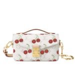 Louis Vuitton X Murakami Pochette Métis East West Monogram Cherry White 21Cm M14231