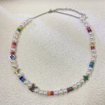 Louis Vuitton Mng Pearls Party Necklace Multicolor With Silver Metal M01500 - Image 3